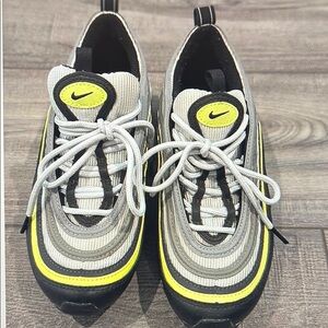 Nike Gray and Yellow Sneakers with Chunky Sole
